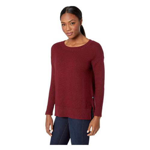 United By Blue Women's Himley Waffle Sweater, Plum, Large