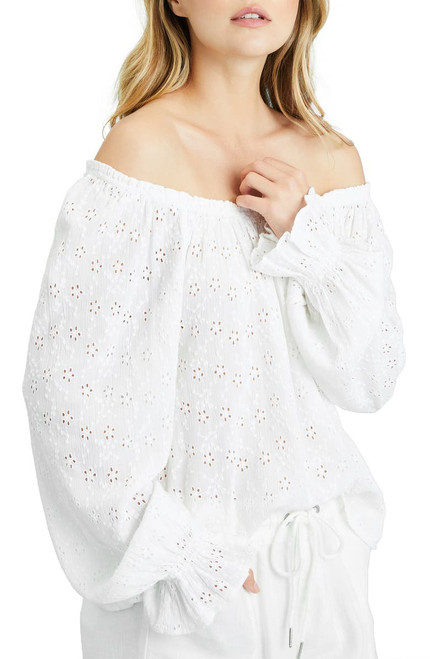 Sanctuary The Blooming Convertible Blouse, White, X-Small