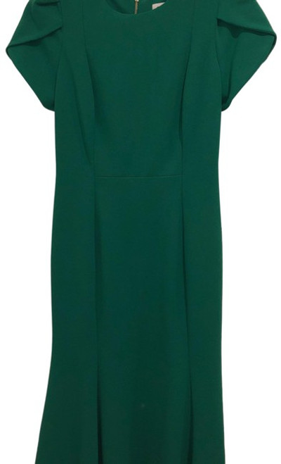 Calvin Klein Women's Short Sleeve Dress, Malachite, 12