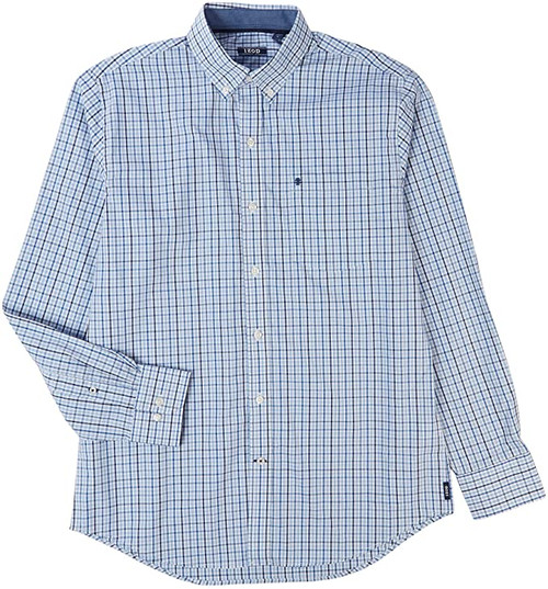 IZOD Mens Woven Stripe Button-Up Long Sleeve Shirt