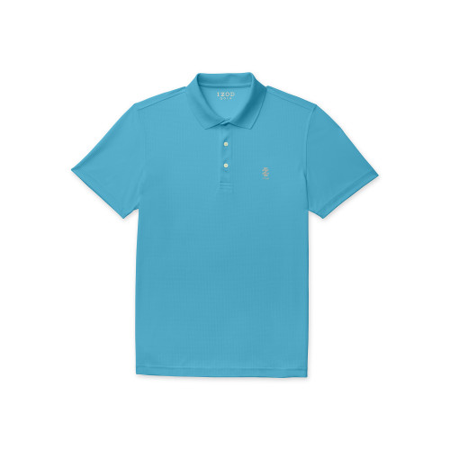 IZOD Men's Golf Grid Polo, Blue Jewel, X-Large