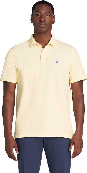 IZOD Men's Advantage Performance Short-Sleeve Polo Shirt, Yellow Cream, 2X-Large Tall