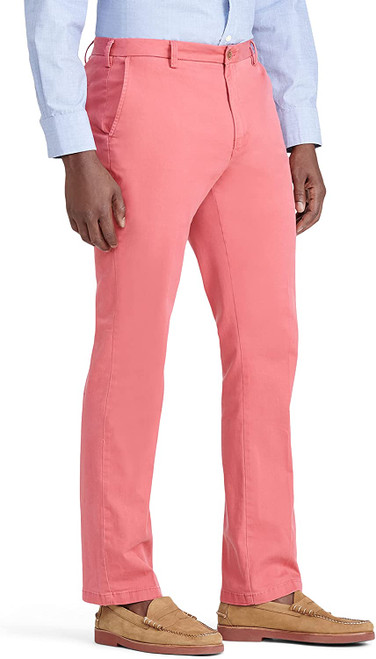 IZOD Men's Stretch Flat Front Straight Fit Chino Pant