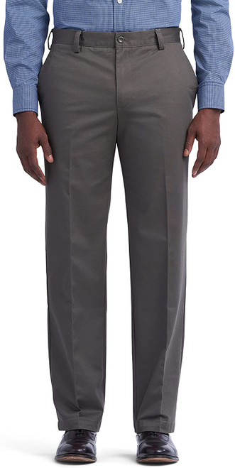 IZOD Men's American Chino Flat Front Classic Fit Pant, Olive, 31W x 30L