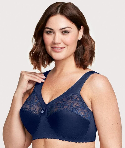 Warner's Firm Support Classic Underwire Minimizer Bra, Navy Blue, 40D