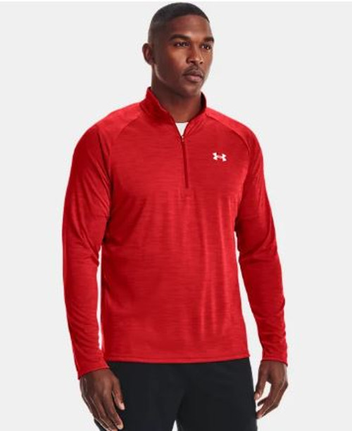 Under Armour Men's UA Velocity 2.0 Zip, Versa Red / White, L