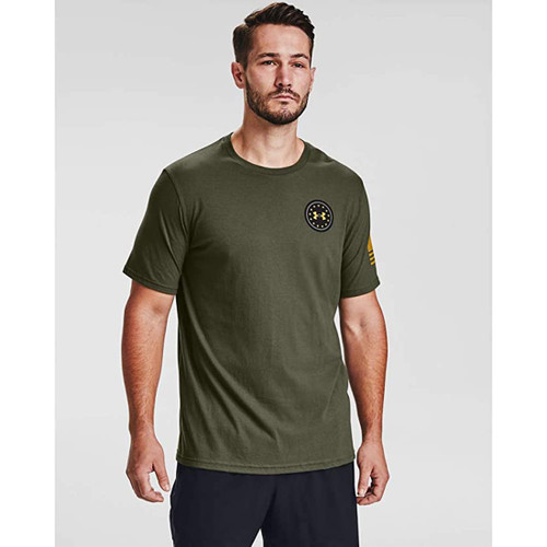 Under Armour Men's Freedom Eagle 1 T-Shirt , Marine Od Green (390)/Black , Small