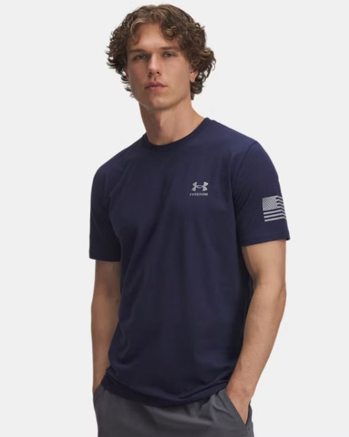 Under Armour Men's Freedom Flag Short Sleeve T-Shirt, Navy, 2X-Large