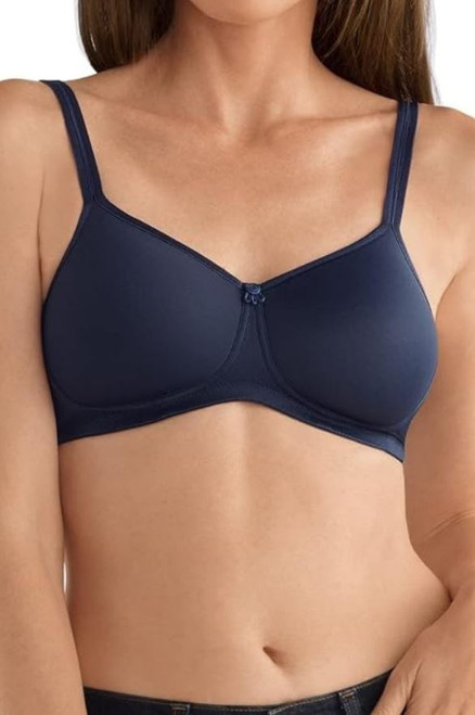 Amoena Women's Mara Molded Foam Wire Free Bra, Dark Blue, 36D