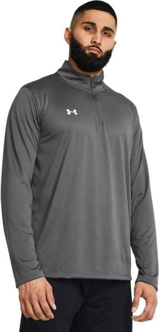 Under Armour Men's Team Tech 1/4 Zip Loose Long Sleeve Shirt, Castlerock, 2X-Large