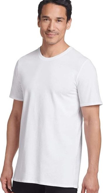 Jockey Men's Undershirt Stay cool Crew Neck T-Shirt 3 Pack, White, X-Large