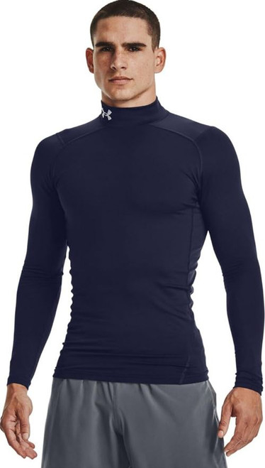 Under Armour Men's Cold Gear Compression Mock, Midnight Navy, Small