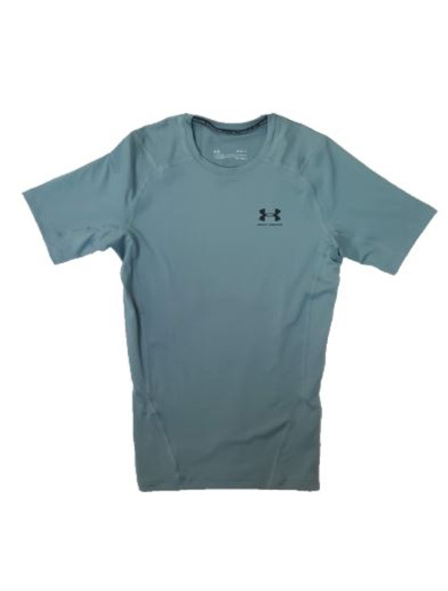 Under Armour Men's Heat Gear Comp Short Sleeve Top, Teal, X-Large