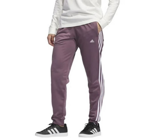 Adidas Women's 3 Stripes Jogger Pant, Shadow Fig, Medium Adidas Women's 3 Stripes Jogger Pant, Shadow Fig, Medium