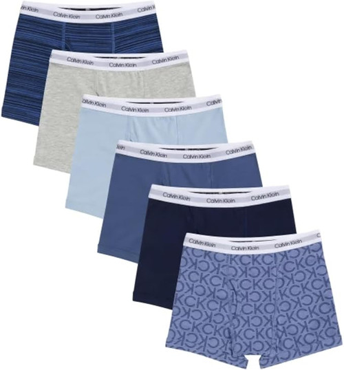 Calvin Klein Boys Boxer Briefs, 6 Pack, Assorted Colors, Small Calvin Klein Boys Boxer Briefs, 6 Pack, Assorted Colors, Small