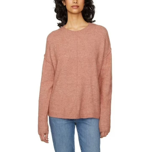Legendary Outfitters Women's Sweater Soft Cozy Crewneck, Heather Rose, Small