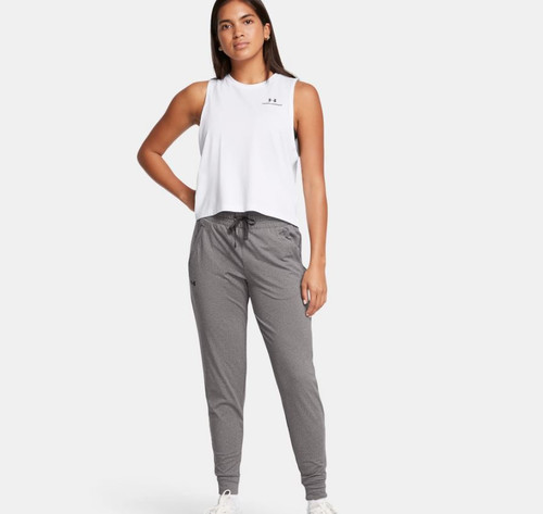 Under Armour Women's HeatGear Training Pants, Gray, Medium