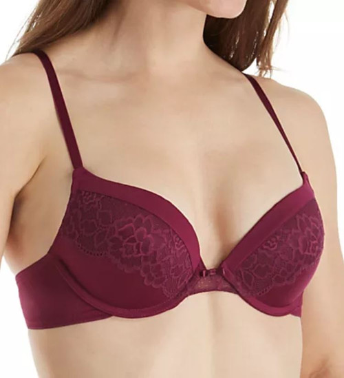 Maidenform Women's Push Up T-Shirt Bra, Galactic Red, 34A