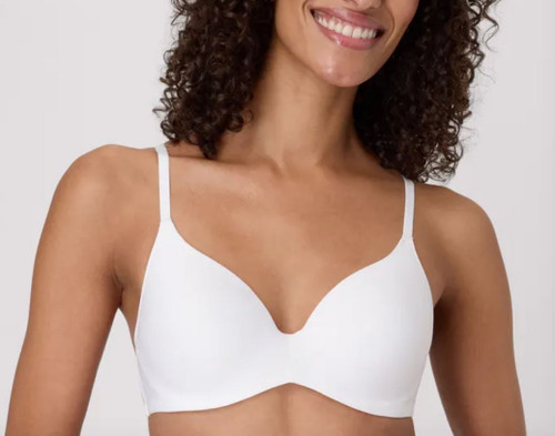 Hanes Women's Natural Lift Underwire Lightweight support Bra, White, 38B