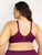Curvy Couture Women's Cotton Luxe Unlined Wire-Free Bra, Purple Velvet, 44C