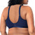 Curvy Couture Women's Cotton Luxe Unlined Wire-Free Bra, Navy, 38DD