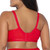 Curvy Couture Women's Cotton Luxe Unlined Wire-Free Bra, Crantastic Red, 36C