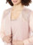 S.L. Fashions Women's Mother of The Bride Tiered Jacket Dress Shoulder Embellishment, Faded Rose, 12P