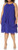 S.L. Fashions Women's Split Front Halter Neck Dress, Iris, 14W