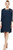 S.L. Fashions Women's Chiffon Tier Jacket Dress, Beaded Neck, Deep Navy, 8