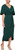 S.L. Fashions Women's Surplice Neck Midi, Flutter Sleeves, Deep Green, 16W