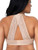 Curvy Couture Women's Tulip Front Close Push Up T-Shirt Underwire Bra, Nude, 38DD