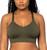 Curvy Couture Women's Luxe Smoothing Seamless Plus Size Bralette, Olive Night, Large Plus