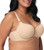 Curvy Couture Women's Tulip Smoothing Plus Size Push Up T shirt Bra, Bombshell Nude, 46D