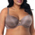 Curvy Couture Women's Tulip Sexy Lace Plus Size Push Up Bra, Taupe, 44G