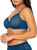 Curvy Couture Women’s Sexy Sheer Mesh Plus Size Full Coverage Bra, Blue Saphire, 44G
