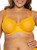 Curvy Couture Women’s Sexy Sheer Mesh Plus Size Full Coverage Bra, Saffron, 38H