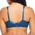 Curvy Couture Women's Sheer Mesh Plunge T-Shirt Bra, Blue Saphire, 42H