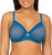 Curvy Couture Women’s Sexy Sheer Mesh Plus Size Full Coverage Bra, Blue Saphire, 42G