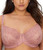 Curvy Couture Women’s Beautiful Bliss Lace Unlined Bra, Blush Pink, 40D