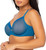 Curvy Couture Women’s Sexy Sheer Mesh Plus Size Full Coverage Bra, Blue Saphire, 38DD