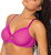 Curvy Couture Women’s Sexy Sheer Mesh Plus Size Full Coverage Bra, Cosmo Pink, 44H