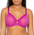 Curvy Couture Women’s Sexy Sheer Mesh Plus Size Full Coverage Bra, Cosmo Pink, 36H