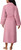 Room Service Women's Cable Knit Cozy Wrap Robe, Pink, Large