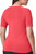 Mondetta Women's Short Sleeve Fitted Active Seamless T-Shirt, Pink, X-Large
