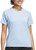 Adidas Women's Short Sleeve Stretch Active Tee Shirt, Blue, Small