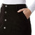 32 Degrees Heat Women's Corduroy Midi Skirt, Black, Large