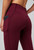 Fabletics Women's Oasis Pureluxe Legging With Pockets, Dark Red, Medium