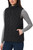 Kirkland Signature Women's Stretch Quilted Active Zip Up Vest, Black, Medium