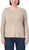 Mondetta Women's Ribbed Long Sleeve Top, Tan, Large