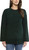 Matty M Women's Chenille Tunic Sweater, Crewneck, Ribbed Cuffs and Hem, Hunter, Large